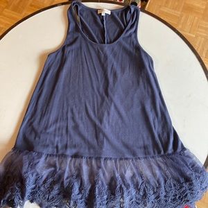 Umgee 1XL tank with lace bottom